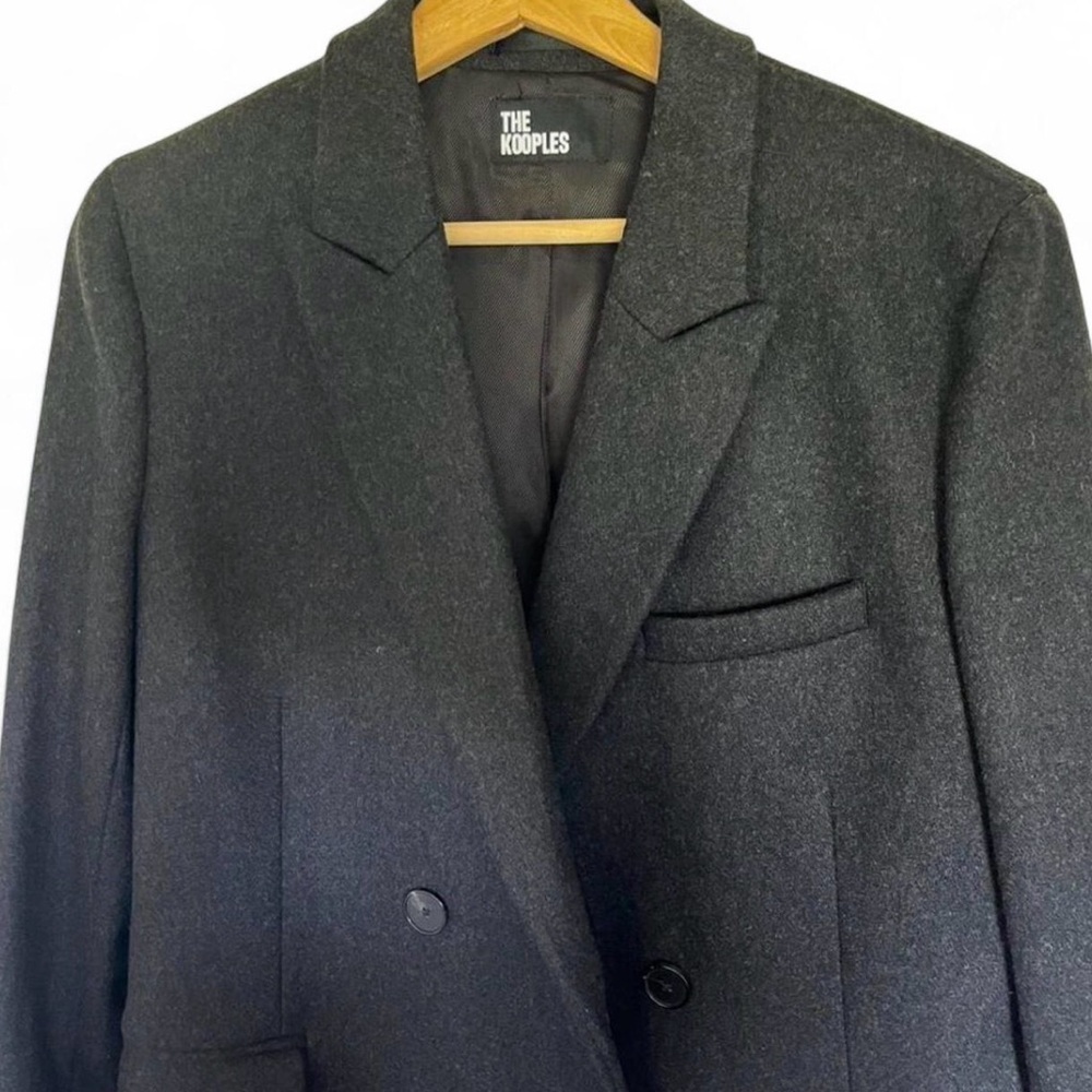 The Kooples W’s Long Double Breasted Wool Coat Gray EU 38/US M MSRP $675 NWOT